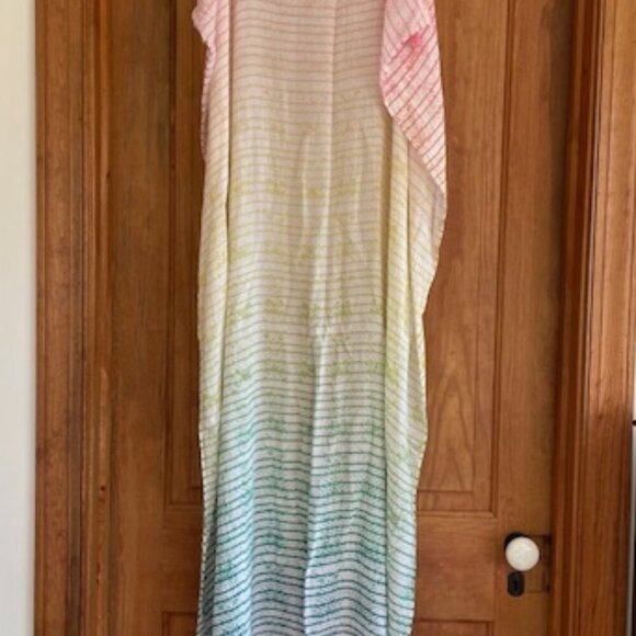 STELLA & DOT Large Pastel Oblong Scarf Wrap Sarong Tassel Corners - Picture 9 of 13